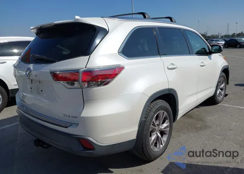 2015 Toyota Highlander Xle V6 из США, поврежденный, VIN 5TDJKRFH6FS123498